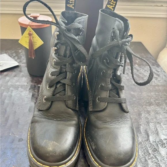 Dr. Martens Jesy Black Lace Up Platform Boots - Picture 4 of 14